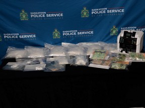 The Saskatoon Police Service seized more than six kilograms of cocaine on Sept. 2, 2021. Photo provided by the Saskatoon Police Service.