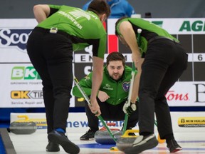 Matt Dunstone and his team competed at the 2021 Brier in Calgary.