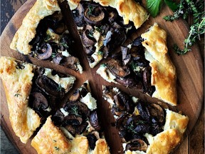 Mushroom and Goat Cheese Galette