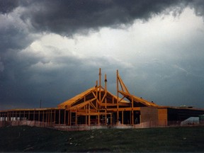 The WHP interpretive centre under construction.