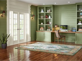 Many of the Valspar 2022 Colours of the Year are inspired by nature, such as Blanched Thyme - a nourishing shade of green. 'Try this natural green in your new multifunctional space like a home office or help focus while mindful of personal well-being,' says Valspar's Sue Kim. SUPPLIED
