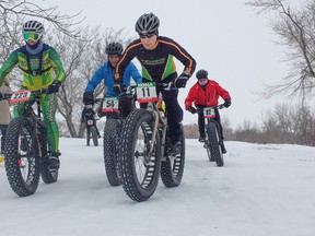 Fat tire bikes are a great choice for exploring snow trails during the winter, as the wide tires offer extra grip and flotation. They can be rented at several locations in the city. (Photo: Tourism Regina/Ashlyn George)