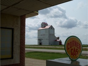 Rouleau's famous "Dog River" elevator burned down early Friday morning.