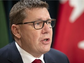Premier Scott Moe said no one should expect the province's existing health restrictions to stop at the end of January.