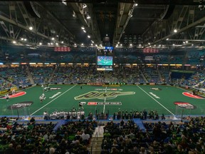 Sasktel Centre photographed during the third quarter of National Lacrosse League action in Saskatoon on Saturday, December 11, 2021.