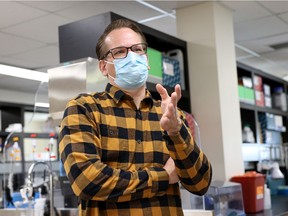 Markus Brinkmann, lead researcher at the University of Saskatchewan's wastewater testing facility, gives a tour of the site where they analyze wastewater to glean insight into how COVID-19 might be spreading in Saskatoon and other areas in Saskatchewan.