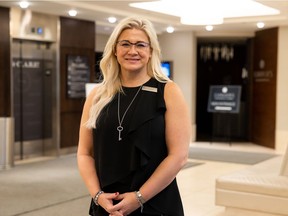 Shawna Nelson is the director of sales for the Sheraton Cavalier and the James Hotel. Photo taken in Saskatoon, SK on Tuesday, December 14, 2021.