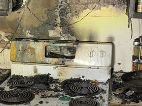 This kitchen fire in the 200 block of Mowat Crescent in the Pacific Heights neighbourhood of Saskatoon on Dec. 10, 2021 caused $75,000 worth of damage, but the home’s occupant escaped unharmed because of working smoke alarms.