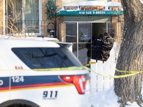 The Saskatoon Police Service is investigating after receiving a call regarding an injured person at 412 Ave B North.