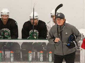 Long-time NHL coach Mike Babcock is now coaching the University of Saskatchewan Huskies men's hockey team.