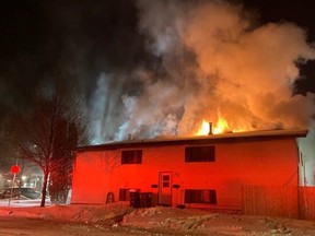 Saskatoon Fire Department was called to a furnace room fire in the 300 block of 109th St. West on Sunday, Jan. 30, 2022.