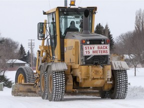 Up to five centimetres of snow is expected over the weekend, which the city warns could lead to a snow event being declared. Contracted graders would then be called in to help city crews grade priority streets.