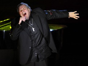 (FILES) In this file photo taken on June 14, 2012, Meat Loaf performs at the Songwriters Hall of Fame 2012 Annual Induction and Awards Ceremony in New York. - Meat Loaf, famous for his "Bat Out of Hell" rock anthem, has died aged 74, according to a statement on January 21, 2022.
