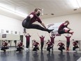 Saskatoon's Yevshan Ukrainian Folk Ballet Ensemble, shown here during a February practice, will perform in United for Ukraine, a benefit concert, on Saturday.