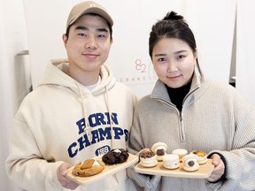 Peter Song and his wife Katie Baek opened 82 Bakeshop in September 2021 to provide a South Korean flair on deserts, with less sugar and no food dyes used. The pair, along with Peter's brother and sister, offer cookies, macarons, cupcakes, cookie puffs and Basque cheesecakes.