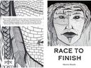 Marion Mutala's poetry book, Race to Finish, is dedicated to all the missing and murdered Indigenous women and girls and to the missing children resting at Indian Residential Schools across Canada.  (Supplied photo) (for 0317 bqc read my book)