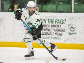 Sophie Lalor and the University of Saskatchewan Huskies have advanced to the Canada West women's hockey semifinal playoff after sweeping the University of Manitoba Bisons.