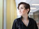 Erin Brophy, an intimacy director, fight choreographer and certified actor combatant in Saskatoon, stands for a photo in the Arts building at the University of Saskatchewan. Photo taken in Saskatoon, Sask. on Thursday, February 3, 2022.