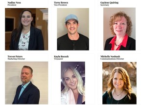 This screen grab of the Unified Grassroots website shows the group's executive, including president Nadine Ness and vice-president Terry Brown. The group has engaged in an effort to lobby Saskatchewan government MLAs against imposing COVID-19 measures and to refrain from introducing new ones.