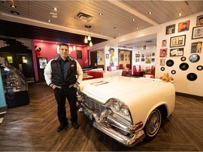 Jon Tyson inside Pink Cadillacs & T-Bird Lounge on 8th Street. PHOTO MICHELLE BERG/Saskatoon StarPhoenix