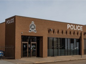 The Prince Albert Police station. Photo taken in Prince Albert, SK on Tuesday, March 9, 2021.