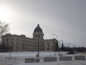The Saskatchewan Legislative Building pictured on Feb. 14.