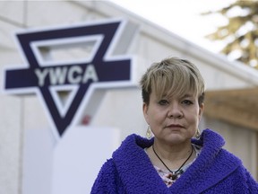 Cora Sellers, YMCA Senior Director of Women's housing, outside the YMCA on Wednesday, March 2, 2022 in Regina.