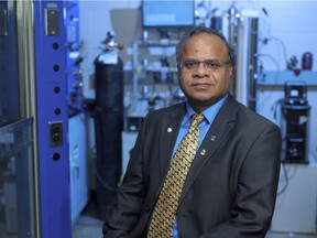 Dr. Ajay Dalai, a U of S researcher working on project to convert biomass from agriculture and forestry into methane.
