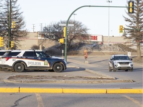 Saskatoon police were on scene in the Confederation area after reports of shots fired in Confederation Mall. Photo taken in Saskatoon, SK on Saturday, March 26, 2022.