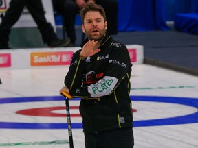 Kirk Muyres, who plays second on Matt Dunstone's Highland team, is looking forward to another Canadian men's curling championship.