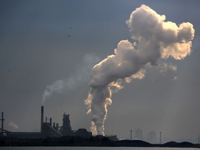 Smoke emissions from industry