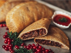 Wanuskewin’s Bison Bannock Pockets with Cranberry Marinara are a favourite in the heritage park restaurant.