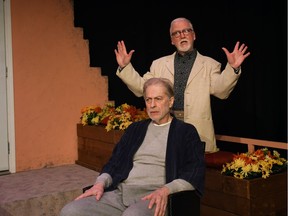 Kent Allen as Barry and Blaine Hart as Jonas in Dancing Sky Theatre's Jonas and Barry in the Home.