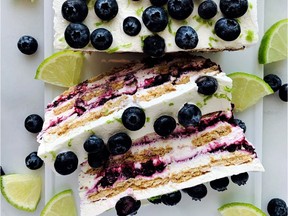 Blueberry Lime Icebox Cake