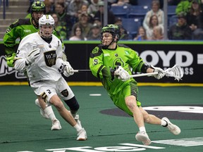 Rush forward Ryan Keenan (right) will square off with the San Diego Seals Saturday night at SaskTel Centre.