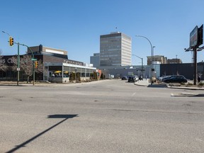 Developer Arbutus Properties wants to build a Pitchfork Market + Kitchen grocery store in Midtown Plaza and is asking city council to accelerate planned improvements to the intersection of Idylwyld Drive and Auditorium Avenue.