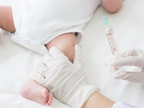 Infants can first receive their vaccinations for Hepatitis A and B as babies, in a series of shots. GETTY/iSTOCK