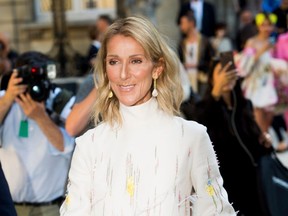 Celine Dion attends the Paris Fashion Week in 2019.