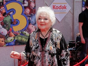 Estelle Harris attends the "Toy Story 3" premiere in Los Angeles, June 13, 2010.