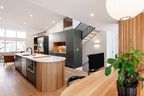 White oak is the star in the Kinsmen Lottery grand prize showhome designed and built by Oxbow Architecture and On The Mark Custom Home Builders. The natural wood touches add warmth to the home’s contemporary interior.  