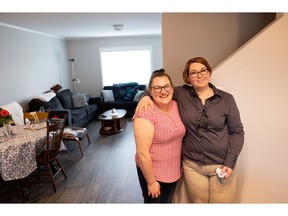 Sydney Risler and Amanda Pruden have been roommates for a year at one of the housing units for people with mental, intellectual or cognitive disabilities on Thode Avenue. Photo taken in Saskatoon on May 13, 2022.