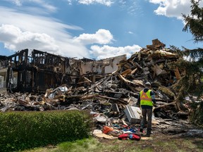 A fire that started from improperly extinguished smoking materials spread through the Twin Peaks condo building at 108th Street and Bryans Avenue in Saskatoon last weekend.