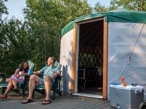 A Saskatchewan Parks Camp-Easy yurt.