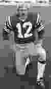 Saskatchewan Roughriders receiver and aspiring quarterback Bob Pearce, shown at training camp in 1972.