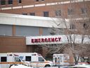 The emergency entrance to the Regina General Hospital is seen on Thursday, January 27, 2022 in Regina. KAYLE NEIS / Regina Leader-Post