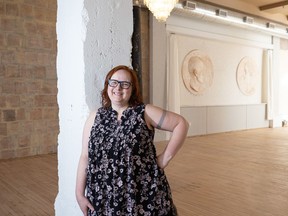 Evelyn Reisner in The Avenue Room, which she's renovated into an events venue in the historic Drinkle No. 3 Building.