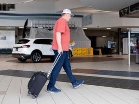 Saskatchewan Premier Scott Moe returns to Saskatchewan at the Saskatoon airport after a two-day work trip which included 40 meetings. Photo taken in Saskatoon, Sask. on Friday, June 8, 2022.
