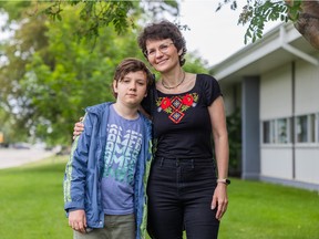 Nikita Karakuts and his mother Iryna left Ukraine because of the war with Russia. He's now a student at Bishop Filevich Ukrainian Bilingual School in Saskatoon.