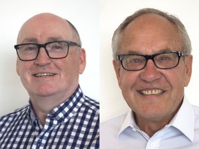 Brian Shalovelo (left) and David Wassill are among the 2022 inductees to the Saskatoon Sports Hall of Fame. (Photos courtesy of the Saskatoon Sports Hall of Fame)