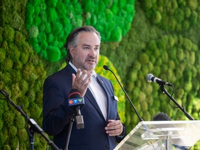 Interim Nutrien president and CEO Ken Seitz speaks at the grand opening of Nutrien Tower. Photo taken in Saskatoon, SK on Thursday, June 30, 2022.